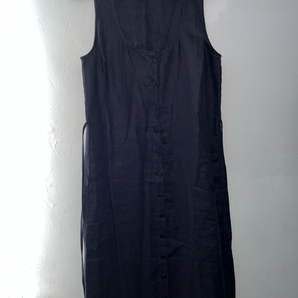 Reformation Charcoal Button-Front Midi Dress - Picture 12 of 12